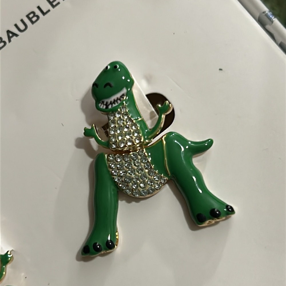 BaubleBar x Disney Pixar Toy Story Rex the dinosaur Earrings NEW! - Picture 10 of 11